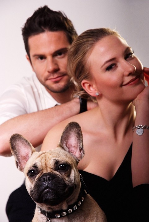Two-and-a-dog